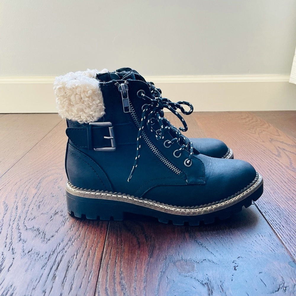 Black Lace Up Boots